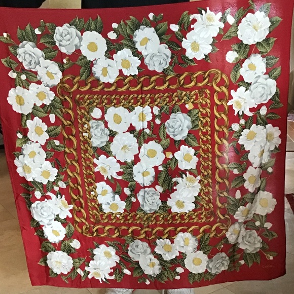 Vintage Chanel Silk Scarf